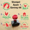 stempel nama ayam goreng bakar geprek fried chicken gofood grabfood. 