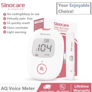 Sinocare AQ Voice Blood Glucose Machine Monitor Only