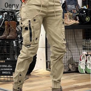 High Quality Outdoor Hip Hop Work Stacked Slacks Camo Navy Trousers Man Harem Y2k Tactical Military Cargo Pants For Men Techwear