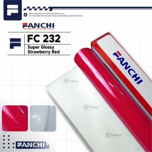ROLL 152Cm Sticker FANCHI FC232 Super Gloss Strawberry Red Glossy / ROLL