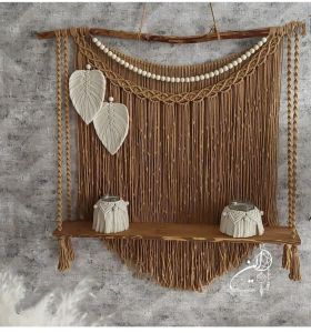 Macrame shelf hanging/ macrame rak/ rak dinding kiyowo