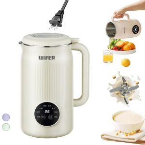 MINIFELE 262 304 Stainless Steel Soybean Milk Maker Touch Screen 1200ml Fruit Juicer Multi-functional No Filtering Food Blender Household