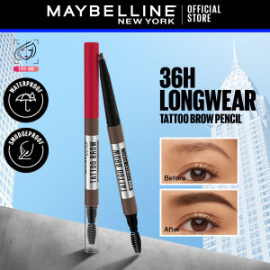 Maybelline Tattoo Brow 36HR Eyebrow Pencil - Long lasting Waterproof Smudgeproof Eye Make Up