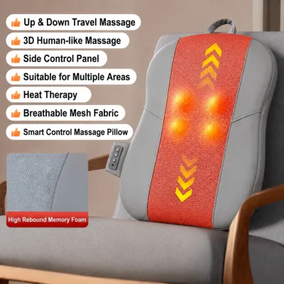 ✅SG Ready Stocks✅JOMO Back Massager Cushion Neck Shoulder Massage Pillow Shiatsu Heat Therapy EMS