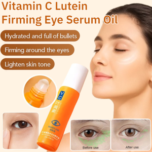 Lutein Anti-rinkle and Light-Line Eye Essence Oil Roller Ball Lifting Firming Eye Essence Improves Eye Bags And Dark Circles 维C叶黄素紧致眼部精华油