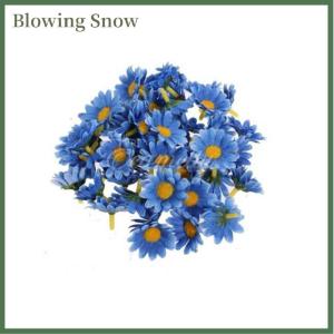 Blowing 100Pcs Artificial Gerbera Daisy Silk Flowers Heads For DIY Wedding Party