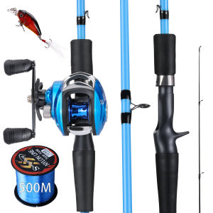Sougayilang Set Tongkat Dan Gulungan Pancing 1.8M Joran Pancing Dan 7.2:1 Gulungan Pancing Full Set