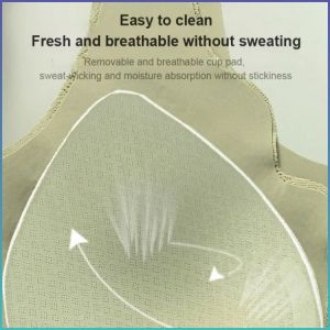 Anti-sagging Bra Lace Front Closure Bra Intimate Care Nude not Tight Non-deformable Natural Support