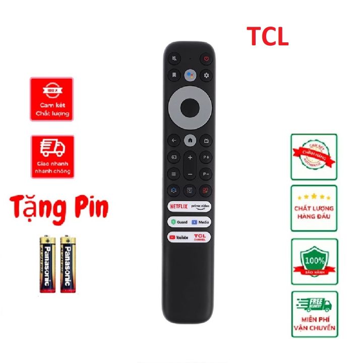 Điều khiển tivi tcl giọng nói , Remote Android Tivi TCL 43 inch