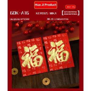 Angpao Imlek Netral Fuk Fu Hongbao Fu Kotak Mika Ukuran Kecil Ampau Mini Ampao Pohon Angpau Sincia