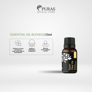 PURAS - Super Clear Up Essential Oil Blend | Peppermint Eucalyptus Cajeput | Refresh senses | Uplifting aroma