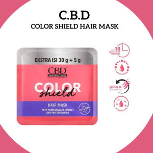 CBD Hair Mask Pro Keratin / Color Shield / Collagen Repair / Bio Peptide Sachet 35gr (Masker Rambut)