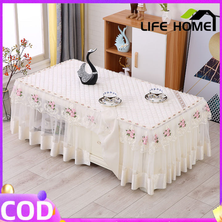 Tablecloth Italian Lace Rectangular Table Cloth Table Cover for 6