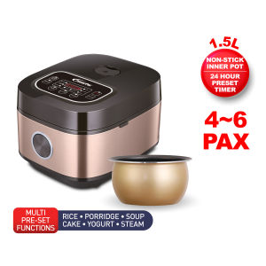 PowerPac Multi-Purpose Digital Rice Cooker 1.5L/1.8L with Non-stick Inner Pot (PPRC312 / PPRC318)