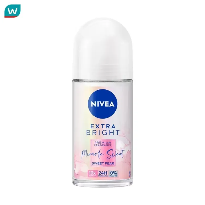 NIVEA นีเวีย เอ็กซ์ตร้า ไบรท์ พรีเมียม ฟราแกรนซ์ มิราเคิล สวีท สวีท แพร ...
