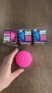 Nee Doh Fuzz Ball Stress Relief Toy Soft Squeeze Ball Fidget Toy Ornament Gift for Kids & Adults