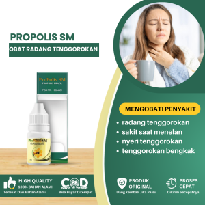 Obat Radang Tenggorokan Sakit Saat Menelan Nyeri Tenggorokan Panas Dalam Tenggorokan Bengkak Obat Susah Menelan - Propolis SM
