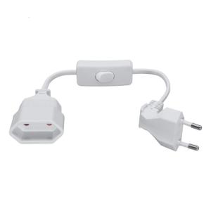 4.0 mét đầu đực thành đầu cái 2 dây điện prong với chuyển đổi ổ cắm thay thế dây điện cho thiết bị công nghiệp phụ kiện