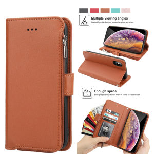 Wallet Case For Apple iPhone 5 5S 6 6S 7 8 Plus X XR XS Max SE2 2020 PU Leather Flip Cover with Card Slots Kickstand Wrist Strap Magnetic Phone Casing Bags