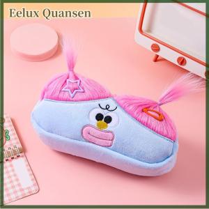 Eelux Tóc nổ búp bê xấu xí sang trọng ruột lớn bút túi mắt to Quái Vật ngọt ngào cô gái trái tim lưu trữ túi đồ chơi sang trọng văn phòng phẩm hộp