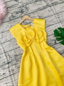 MyDu Shop | Đầm Xòe Dự Tiệc MS 2476 – Cổ Tim Đính Hoa Lớn Trước Ngực Chất Phi Tapta Cao Cấp