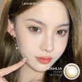 Kính áp tròng cận 6 tháng LENS XOẮN lens nâu hàn quốc phủ bóng OLOLA DAHLIA BROWN. 