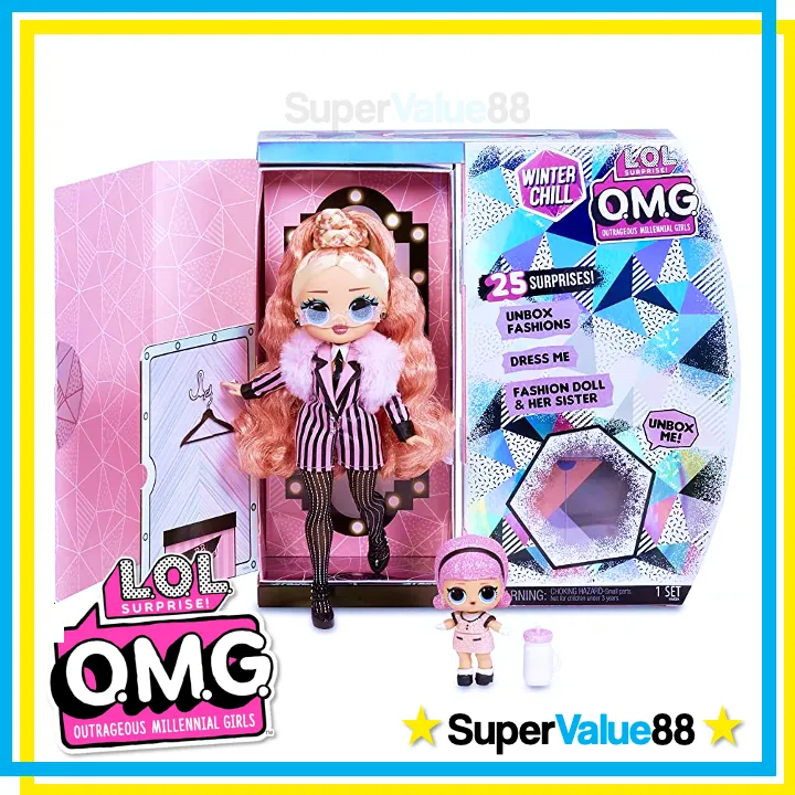 Original L.O.L. Surprise OMG Winter Chill Big Wig Doll Playset