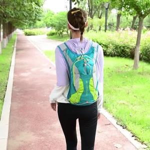 15L Water Resistant Hiking Backpack with 2L BPA-Free Hydration Bladder Lightweight Daypack for Camping Cycling Running