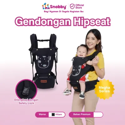 Snobby Gendongan Hipseat Bayi 6 Posisi Dan Saku Motif Megha Series