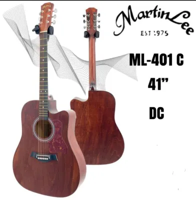 กีต้าร์โปร่ง Martin Lee ขนาด 38 นิ้ว - 41 นิ้ว มีเหล็กดามคอ ปรับคอได้ มีเหล็กขันคอ แถมกระเป๋า แถมปิ๊ก ตั้งแอคชั่นให้เล่นง่าย