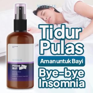 Wiselie - Pillow Mist Aromatherapy Deep Sleep Tidur nyaman dan pulas mengatasi insomnia aman untuk bayi dan lingkungan dengan bahan alami Lavender