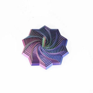 3d Printed Endless Spiral Carrot Tower Visual Illusion Fidget Spinner for Anxiety and Stress Relief Asmr Toy