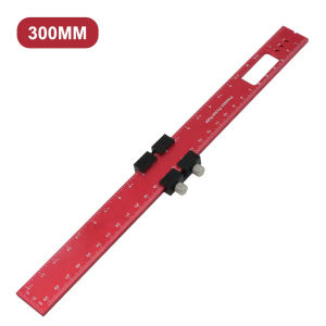 Woodworking Tool Ruler Positioning Marking/Measurement Tool with T-Track Metal Slide Stop/Woodworking Carpentry