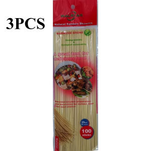 100pc/pack Natural Bamboo Skewers Barbecue Sticks Disposable Wood Sticks camping barbecue sticks
