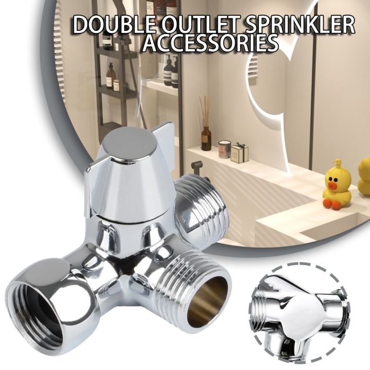 Idealhere Durable Brass Shower Arm Diverter Valve 3 Way Bathroom 1/2 ...