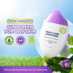 Facetolgy SPF 40 PA+++ Triple Care Sunscreen No White Cast 40ML XX183