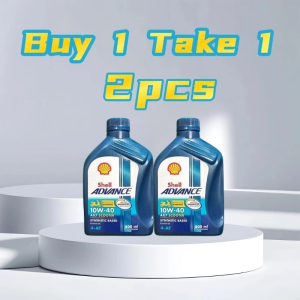(BUY 1 TAKE 2) Shell Advance AX7 10W-40 Scooter Oil PREMIUM MOTOR OIL fully synthetic motor oil Motorcycle Oil DIESEL ENGINE OIL 800ML