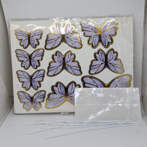 ⭐SUPERMALL⭐ STIKER KUPU KUPU / DEKORASI BUKET / Topper kue / CAKE TOPPER BUTTERFLY R1140