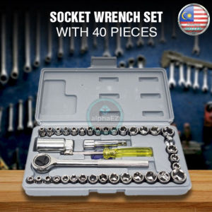TOOLS 40pcs Socket WRENCH Set Box Socket Set Hand Tools Ratchet Socket Set Spanner Set DIY Spanar Spannar Box