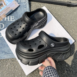 [Free Shipping] WomenS Clogs With Thick Soles For Outdoor Wear Beach Sandals Non-Slip Slippers And Garden Shoes With Closed Toes