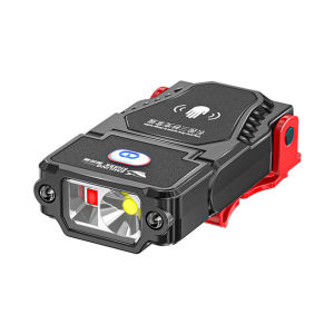 New LED Sensor Headlamp Super Bright Hat Clip Cap Light Fishing Headlight USB Rechargeable Lights Adjustable Angle Camping Headlamp