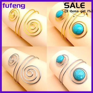 fufeng Bohemian Egypt Bar Curve Geo Open Upper Arm Cuff Armlet Armband Bangle Wedding Viking Bracelet Gift Fashion Jewelry Pulseiras