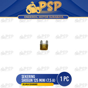 Sekering Shogun 125 Mini 75A (Warna Coklat) - Fuse DX Micro Fuse Mikro Sekring Tusuk Tancap Kotak