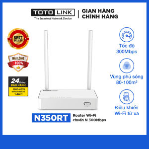 Bộ phát Wi-Fi TOTOLINK N300RT - Router Wi-Fi chuẩn N 300Mbps