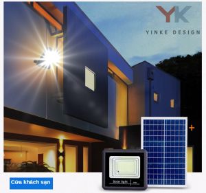 【Vận chuyển siêu nhanh】Đen nang luong mat troi đèn led năng lượng mặt trời dèn sân vườn ngoài trời 80W