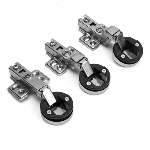2pack Glass Cabinet Door Hinges Hydraulic Buffer System Heavy Type Cold Rolled Steel Noises Reduction