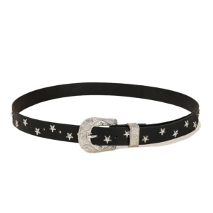 Vintage Carved Pentagram Needle Buckle Womans Belts Punk Hip Hop Rock Style Jeans Waistband Y2K PU Leather Cheap Belt