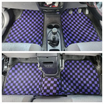 5PCs SET TOYOTA VIOS XP90 Thailand Checkmate Dadu Dice Car Carpet Floor Mat Karpet Lapik alas kaki dadu vios dugong xp40