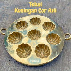 Cetakan Kue Bolu Klemben Manggis Bahan Kuningan