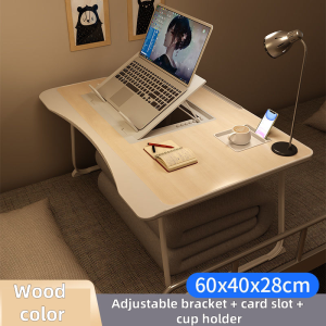 Bed Foldable Laptop Table Student Dormitory Study Table Small Table Bedroom Lazy Adjustable Table